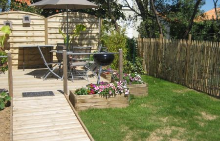 G&icirc;te n&deg;17G64029 Saint-Pierre-d'Ol&eacute;ron - Charente-Maritime - Terrasse privative avec rampe d'acc&egrave;s