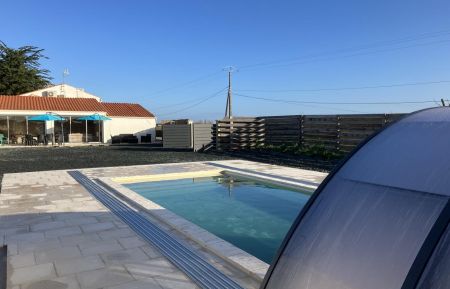 G&icirc;te n&deg;17G36128 Marans - Charente-Maritime - Piscine privative et sur place accessible de P&acirc;ques &agrave; la Toussaint